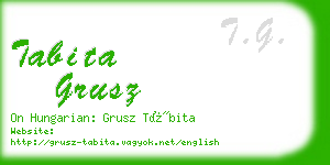 tabita grusz business card